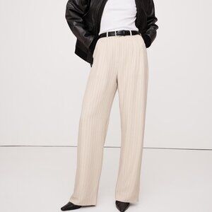 BANANA REPUBLIC SOHO HIGH-RISE WIDE-LEG DRAPEY TWILL PANT